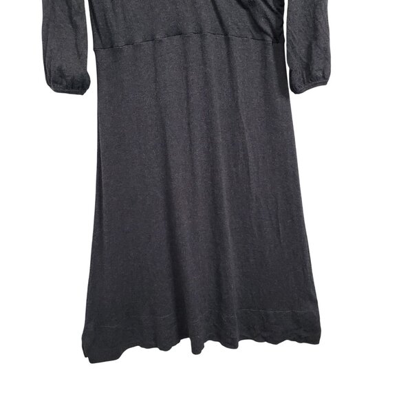 Boden Size 16R 16 Dress Light Knit Sweater Mock Wrap Midi Silk Cashmere Blend - Picture 9 of 12